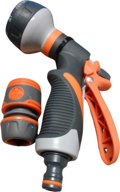 물 분사기 원예용 호수 세차건 스프레이 분무기 수압조절 8가지 다양한기능, B-TYPE, 1개