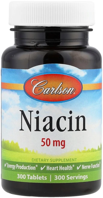 칼슨랩스 나이아신 50mg 300정, 1개, 1개 - 쿠팡