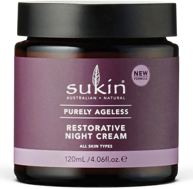 호주 수킨 Sukin Night Cream 퓨어리 에이지리스 레스토러티브 나이트 크림, 1개, 120ml - 쿠팡