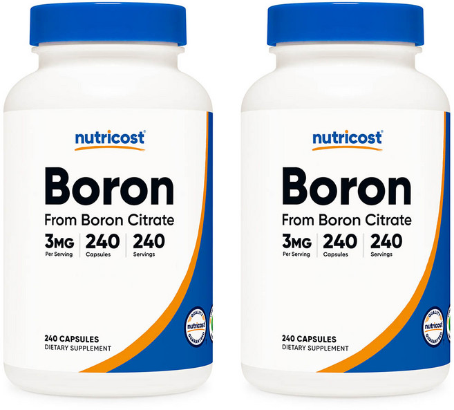 뉴트리코스트 보론 붕소 3mg 240캡슐, 2개, 240정