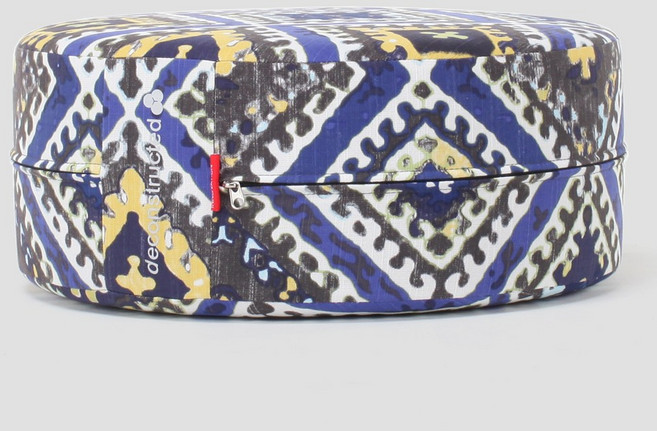 이노베이션 풋스툴 쇼파 발받침 디컨스트럭티드 원형 스툴, 켈림블루612