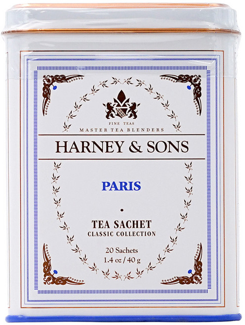 Harney Sons 파리스 차 바닐라 캬라멜 과일향 티 20 티백, 1개, 20개입