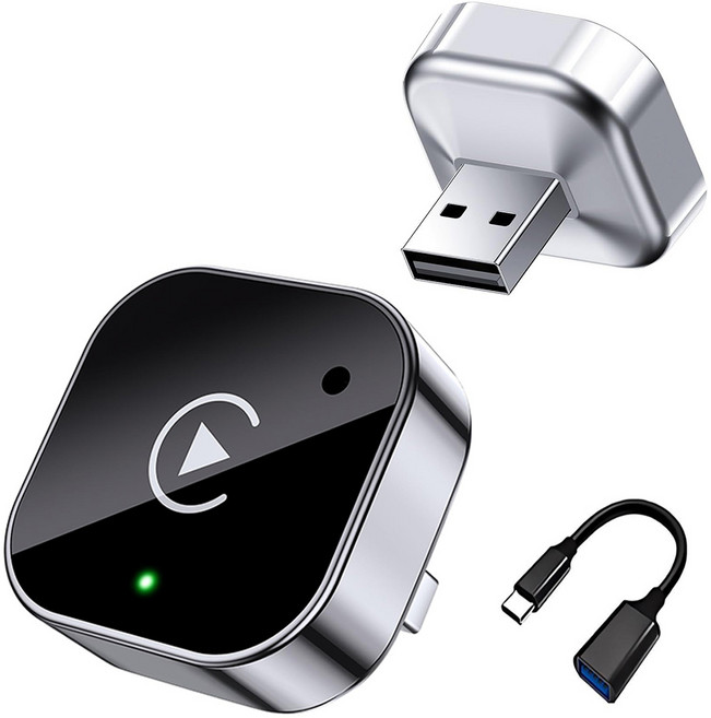 티라인 2in1 초소형 무선 안드로이드 오토 카플레이 동글 안드로이드 iOS 호환, D305