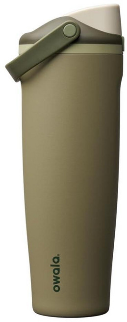 Owala FreeSip Sway 단열 스테인리스 스틸 물병 양방향 빨대 및 버킷 손잡이 여행 학교 및 스포츠용 887.2ml(30온스) BPA 프리 누출 방지, 오프로드
