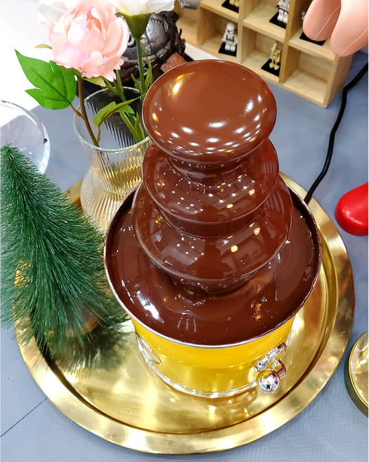 Fondant 초코퐁듀 초콜렛 분수 홈파티기계 -미리 준비 5월은 어린이날- 선인식품 퐁듀타임 전용 초콜렛 사용 추가구매가능, 옐로우, 3syc