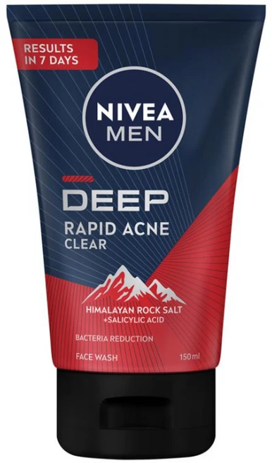 NIVEA MEN 딥 래피드 아크네 클리어 페이스 워시, 1개, 100ml - 쿠팡