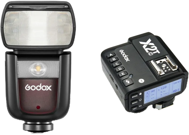 神牛 Godox V860III X2 發射器 閃光燈套組 適用於富士相機 公司貨保證 專業攝影補光設備, 1個