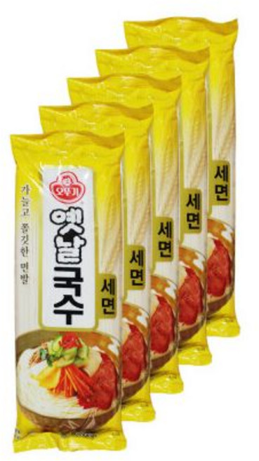 오뚜기 옛날국수 세면 500g 5개