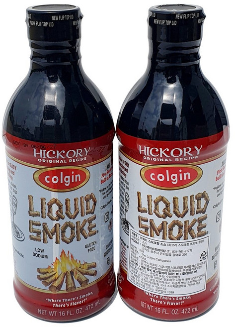 콜긴 리퀴드 스모크향 소스 스모크 불향 불맛 숯불 바베큐 소스, 2개, 472ml