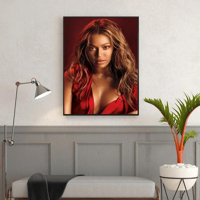 레트로 비욘세 포스터 자기 접착 아트 크래프트 종이 스티커 룸 카페 빈티지 장식 그림, D. 21x30 No Frame, 7. z3, 1개