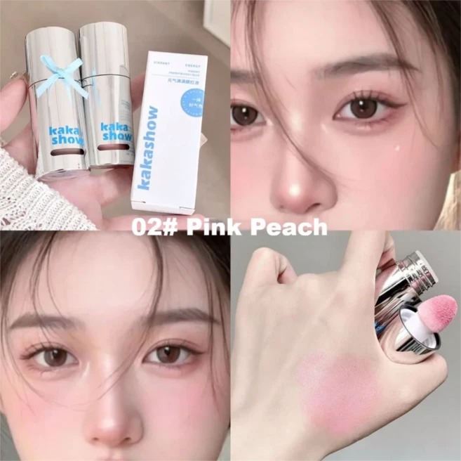 카카쇼 바이탈리티 리퀴드 블러쉬 보습 워터 라이트 롱래스팅 메이크업 쉽게 번짐 없는 리퀴드 루즈, 02 C486-2