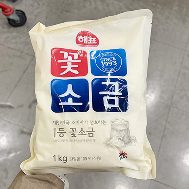 해표 꽃소금, 1kg, 5개