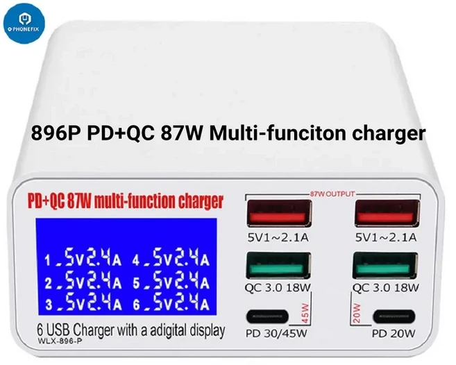 쿠쿠스토어 MECHANIC iCharge M V-Power 8Pro 초고속 충전기 QC3.0 PD 무선 B 허브 iPad 스마트폰, 04 CP-89P 87W
