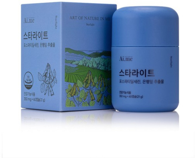 에이아이미 코오롱제약 스타라이트 포스파티딜세린 은행잎추출물, 1개, 60정