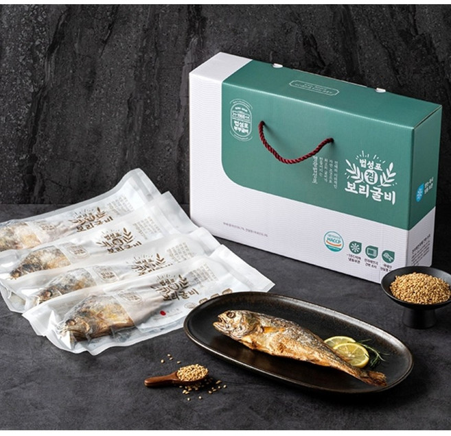 영광법성포 찐 보리굴비 특대 고급포장 선물세트, 1세트, 200g내외 (3미) 30~31cm