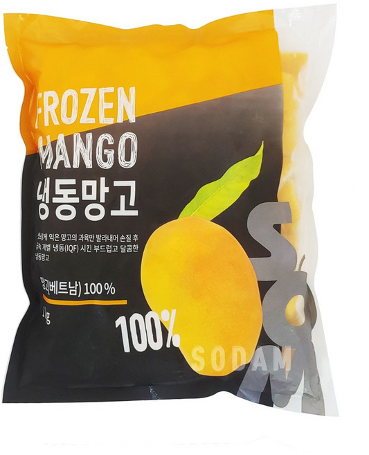 [솜] 냉동망고 다이스 1kg / 베트남산, 3개
