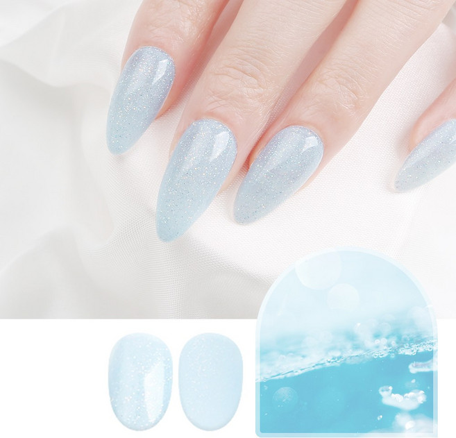 [지오네일재료] 젤로젤로 글로우듀 시럽글리터젤 6종, 1개, 10g, JJ-56 아쿠아드롭