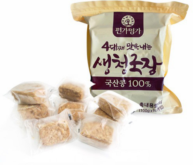 100년전통 강화도 생청국장 편가명가 100프로 자연원료 알토란 방송출연 강화도맛집 2팩, 1000g, 2개