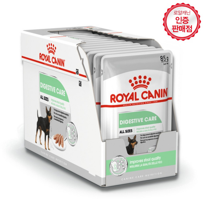 로얄캐닌 DOG 다이제스티브 파우치 85gx12개/장건강 습식사료, 12개, 85g