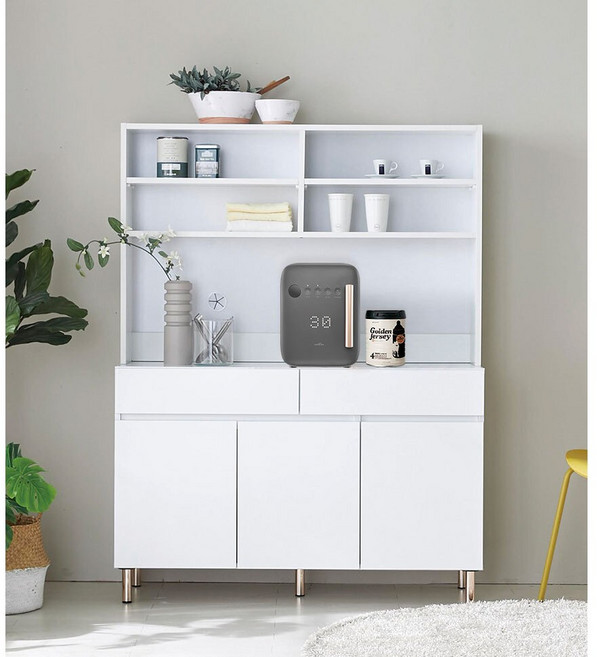 맘마존 수납장 신생아 분유존 수납장 이유식존 1200 세트 홈카페장, 화이트