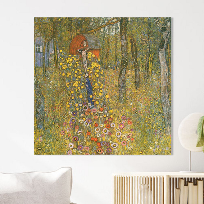 명화_클림트-22종, 19.십자가가 있는 정원, 15호(69x69cm)