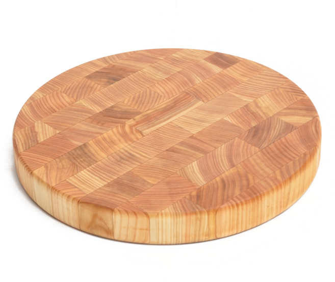 BOUMBI 국내생산 편백나무 엔드그레인 도마, 1개, 원형