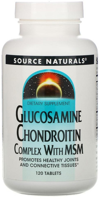 Source Naturals 소스내추럴스 글루코사민 콘드로이틴 콤플렉스 MSM 120 정, 1개, 120정