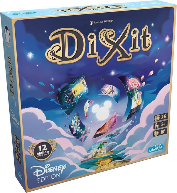 Asmodee Dixit 디즈니 에디션 보드 게임 - 마법의 스토리텔링 모험에 빠져보세요. 어린이 및 성인을 위한 재미있는 가족 게임 만 8세 이상 3-6명의 플레이어 3