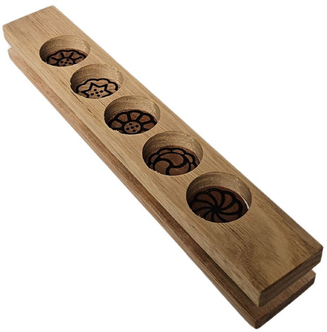 떡틀 약과틀/ 다식틀 문양도장 추석 설날 명절 떡살무늬 만들기 전통민속용품, 1세트