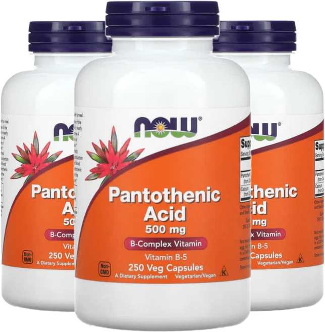 NOW 나우푸드 대용량 추천 판토텐산 500mg 250정 (3개입), 3개 - 쿠팡