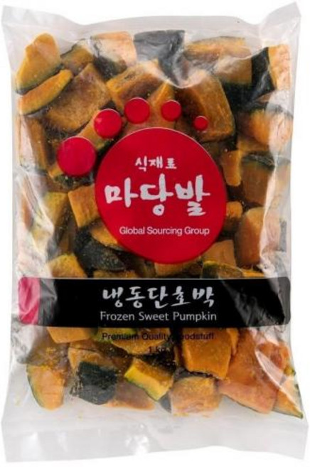 단호박 유피 냉동, 1개, 1kg