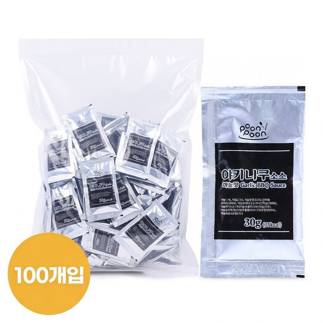 모란봉 업무용 야키니쿠 소스 마늘맛 30g(30g*100EA), 1세트, 30g