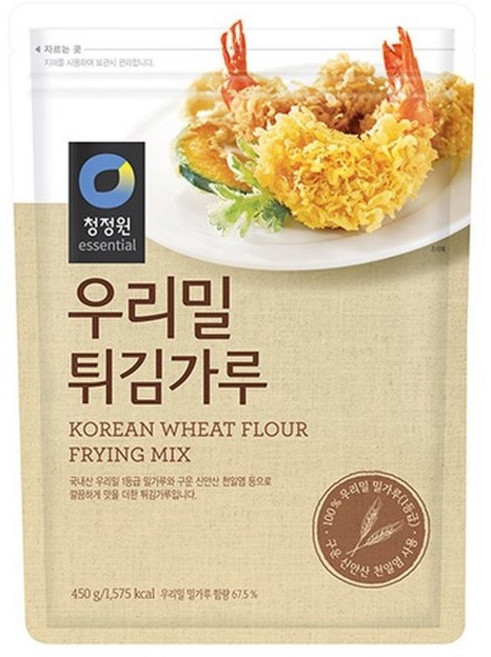 [백설] 우리밀 튀김가루, 450g, 5개