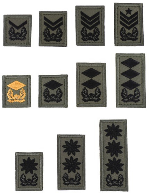 간부 계급장 포제 벨크로 군인 군대 약장 패치 와펜