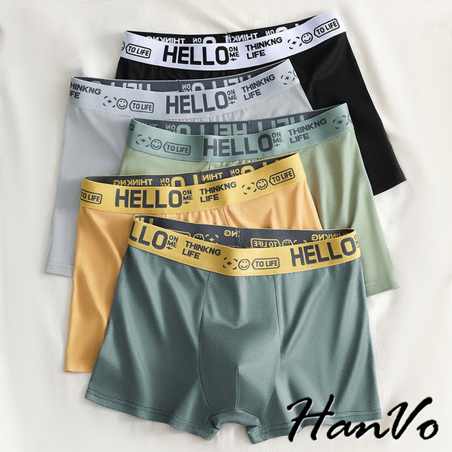 HanVo 男生中腰內褲 透氣網孔設計 輕薄彈力包覆 親膚柔軟吸濕排汗 XL至4XL尺碼