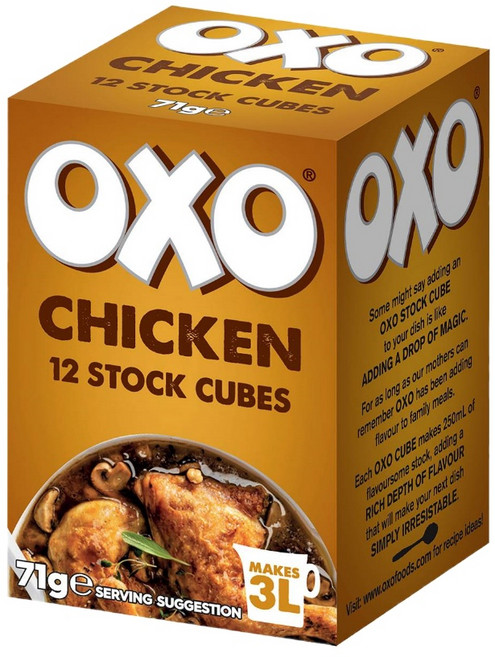 영국 옥소 치킨 스톡 큐브 71g Oxo Chicken Stock Cubes, 1개