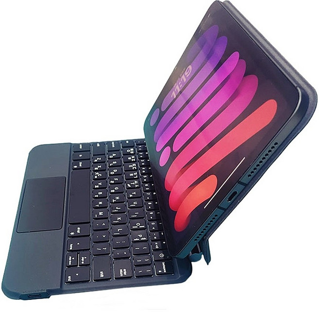 Worldex 아이패드 호환 미니6 미니7 (A17pro) 한글 매직키보드, black, black키보드만, 일반형