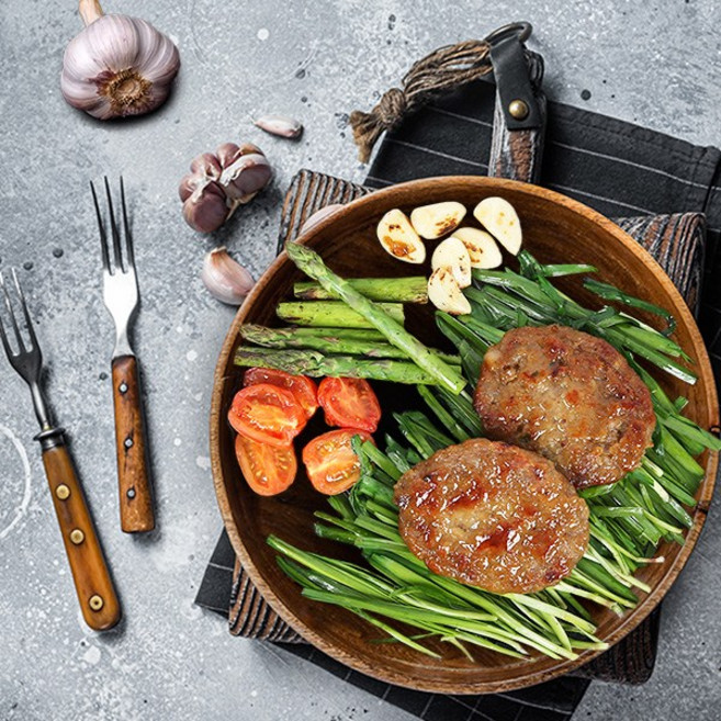 전대표 서산 육쪽마늘 한돈 떡갈비 / 구워나온떡갈비 / HACCP, 3개, 100g