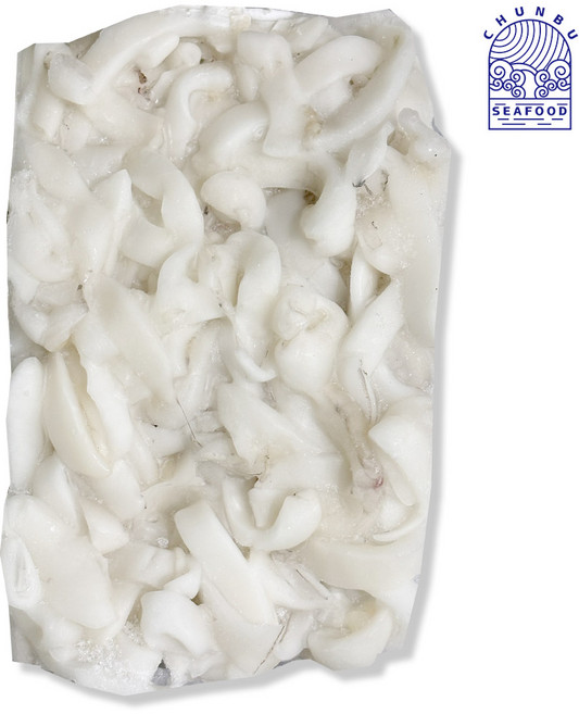 손질 절단 갑오징어채 슬라이스 냉동, 1개, 500g