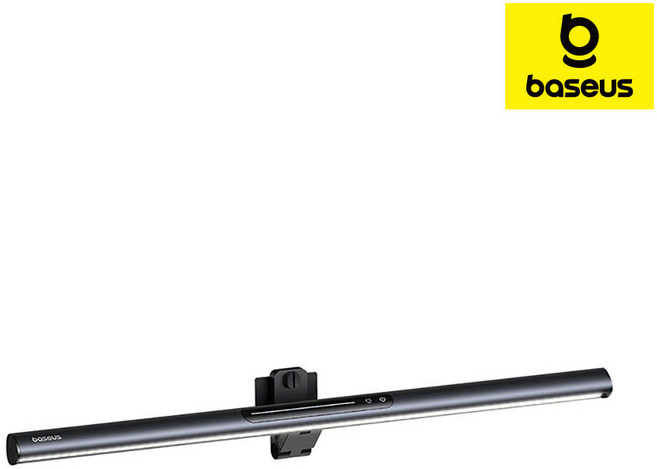 베이스어스 마그네틱 조명 터치식 스크린 행잉 라이트, 블랙, 1개