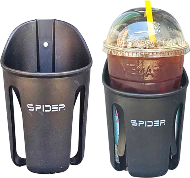 배달 오토바이 거치대 컵홀더 커피 음료 원터치 대용량 핸들바 스파이더 컵걸이