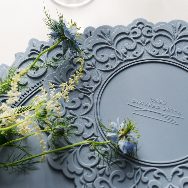 벨류세라믹 아멜리아 실리콘 테이블매트 25cm 6color, 그레이, 1개