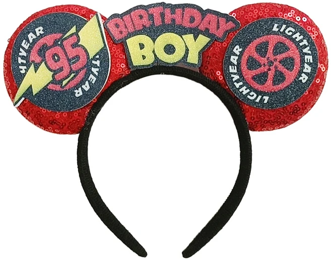 쿠쿠스토어 자동차 미키 마우스 귀 머리띠 95 플래시 헤어 액세서리 놀이공원 드레스업 소년 휴일, 15 as picture 8