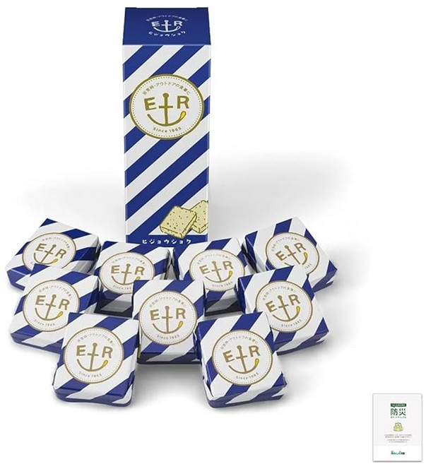 비상식량 7년 보존 쿠키 히조쇼크 ER 9끼들이×1보존식 방재식 재해대책 장기보존 과자 방재식품 방재 수첩, 1개