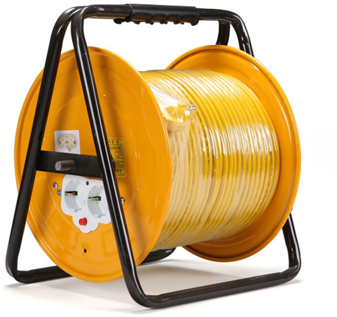 현대전기공구 성림 전선릴 접지 1.5SQ x 60호 57M 캠핑전선릴 전기릴선 35059, 1개, 옐로우