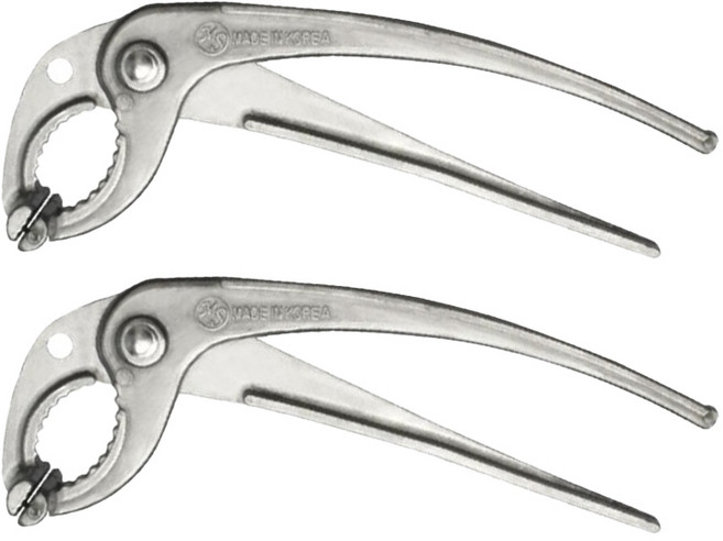 KR리빙 코리아 식품용 알루미늄 뚝배기 집게, 2세트