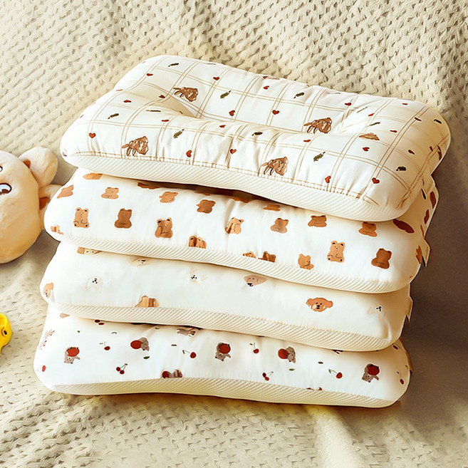 루나베베 경추베개 유아베개 아기순면베개, 체리곰이