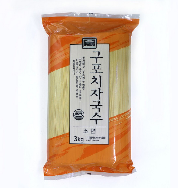 금성제면 구포치자국수 소면 3kg 대용량 급식용 업소용, 1개