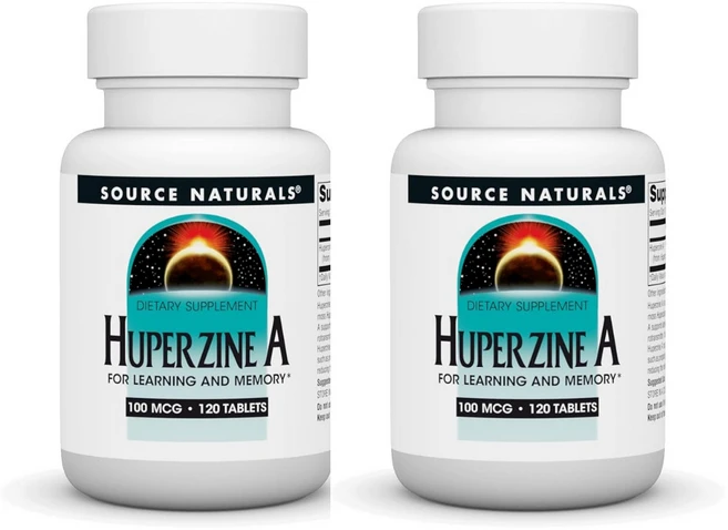 1+1 소스네츄럴스 후퍼진A 100mcg 120정 Huperzine A 고약사, 2개 - 쿠팡