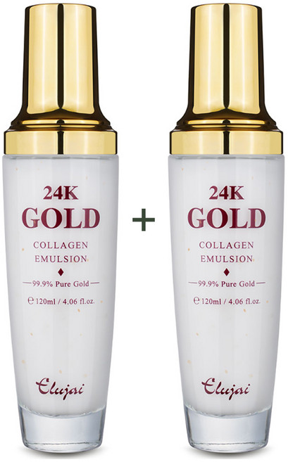 1+1 엘루자이 24K 골드 콜라겐 에멀전 120ml, 1세트